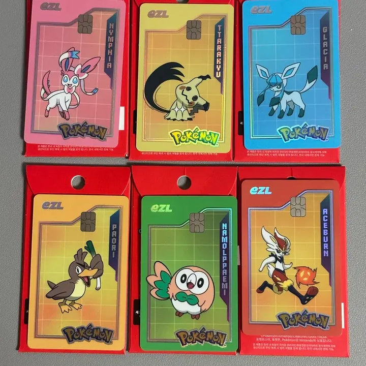 [BUNJANG] Pokemon TCG Transportation Card Charm - Various Characters / 최저가 6장 일괄 포켓몬스터 교통카드 많아요!