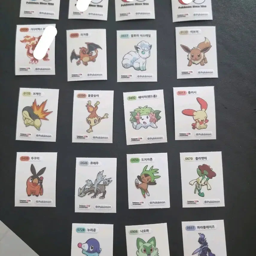 [BUNJANG] Pokemon 30th Anniversary Ddiddal Stickers - Charizard Included / 포켓몬 30주년 띠부씰 팔아요 리자몽