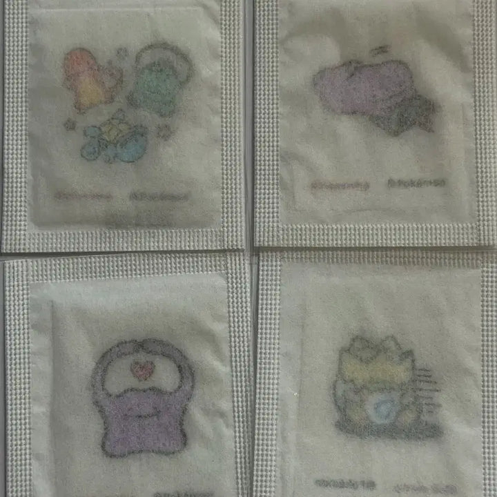 [BUNJANG] Colorgram Pokemon Stickers Bundle Set / 컬러그램 포켓몬 띠부씰 4장 일괄