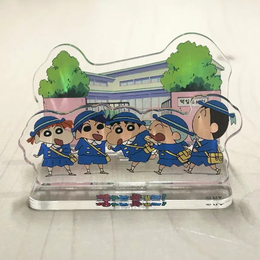 [BUNJANG] Crayon Shin-chan Ddeokip Kindergarten Ddeokip Ranger Kindergarten Acrylic Stand / 짱구는못말려 떡잎유치원 떡잎방범대 유치원 등원길 아크릴 스탠드