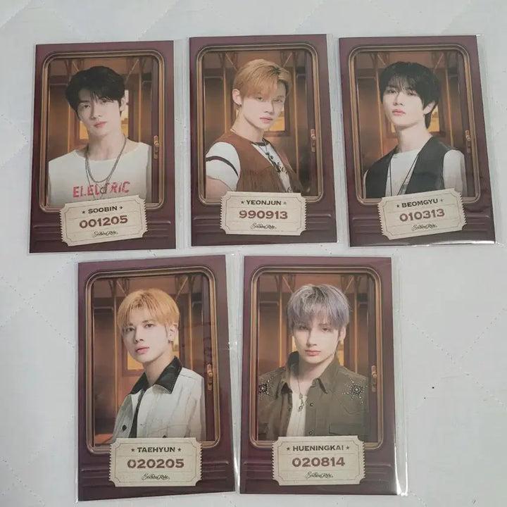 [BUNJANG] TXT VR Concert MD Endless Ride NFC Photocard Set (5 Members) / (미개봉 현물 5개세트)투바투 vr콘 md 포켓 콘서트 카드 수빈 연준 범규 태현 휴닝카이 5개 일괄 nfc 포토카드 포카 endless ride