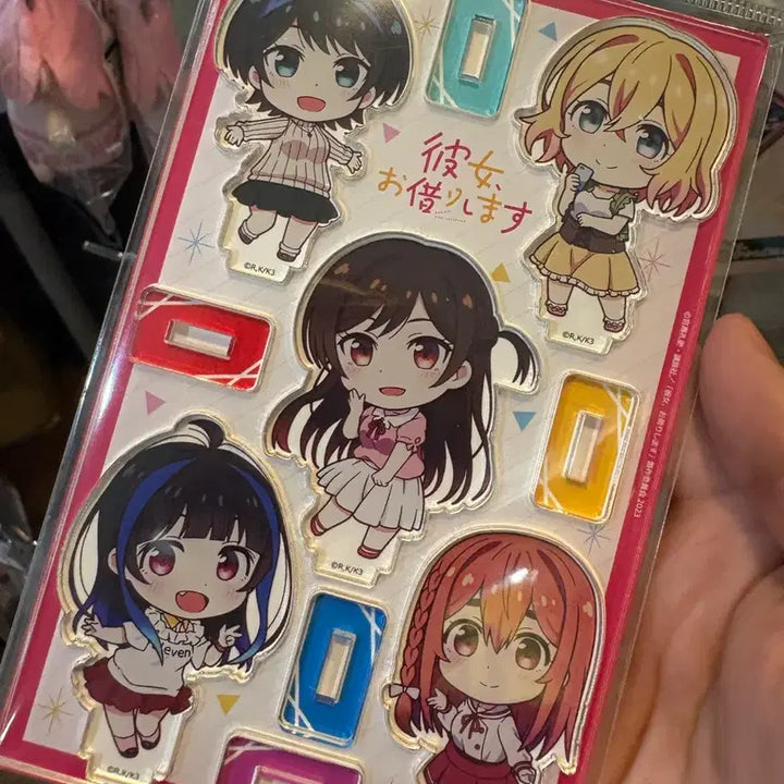 [BUNJANG] Girlfriend, Girlfriend Character Acrylic Stand Set / 여친 빌리겠습니다 캐릭터 아크릴 스탠드 세트
