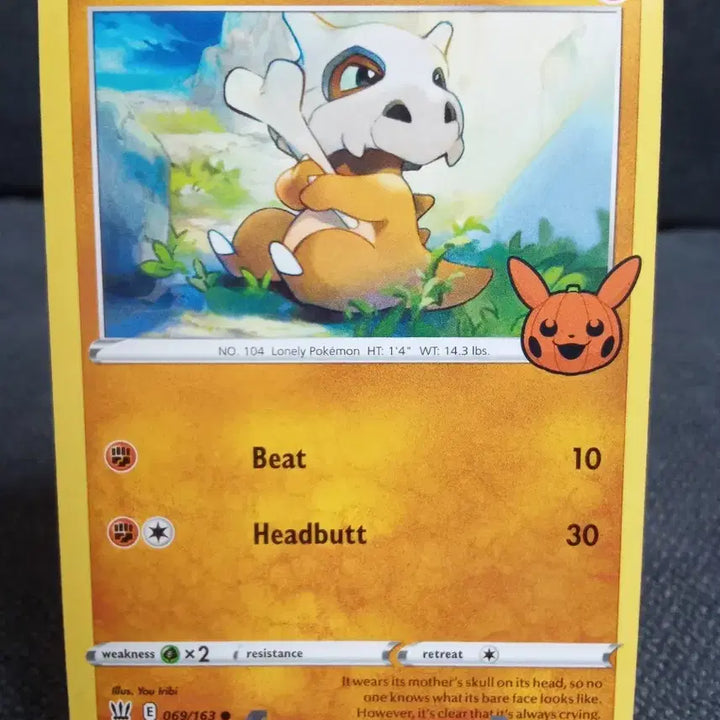 [BUNJANG] Pokemon Card Marowak Halloween 2021 069/163 - North American Edition / 북미판 포켓몬 카드 텅구리 할로윈 2021 069/163