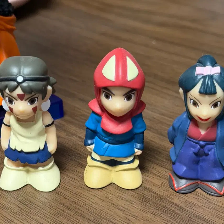 [BUNJANG] Studio Ghibli Princess Mononoke Finger Puppets - San, Lady Eboshi, Ashitaka Bundle Set / 지브리 원령공주 손가락인형 산 에보시 아시타카 3종 일괄