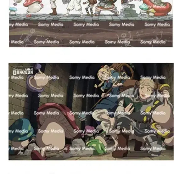 [BUNJANG] Dungeon Meshi Popup Illustrated Blanket / 던전밥 팝업 일러스트 담요