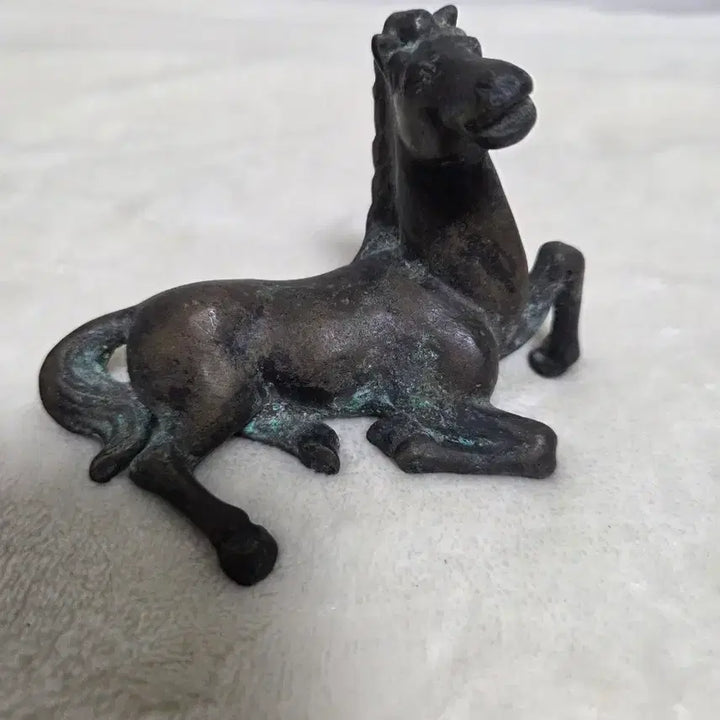 [BUNJANG] Vintage Bronze Horse Sculpture Paperweight / 년대가 좋은청동 말 조각상(문진)
