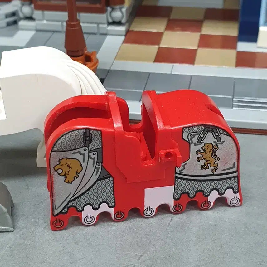 [BUNJANG] LEGO Castle Old White Horse Figure Bundle Set / 레고 캐슬 구형 백마 말투구 바딩 일괄