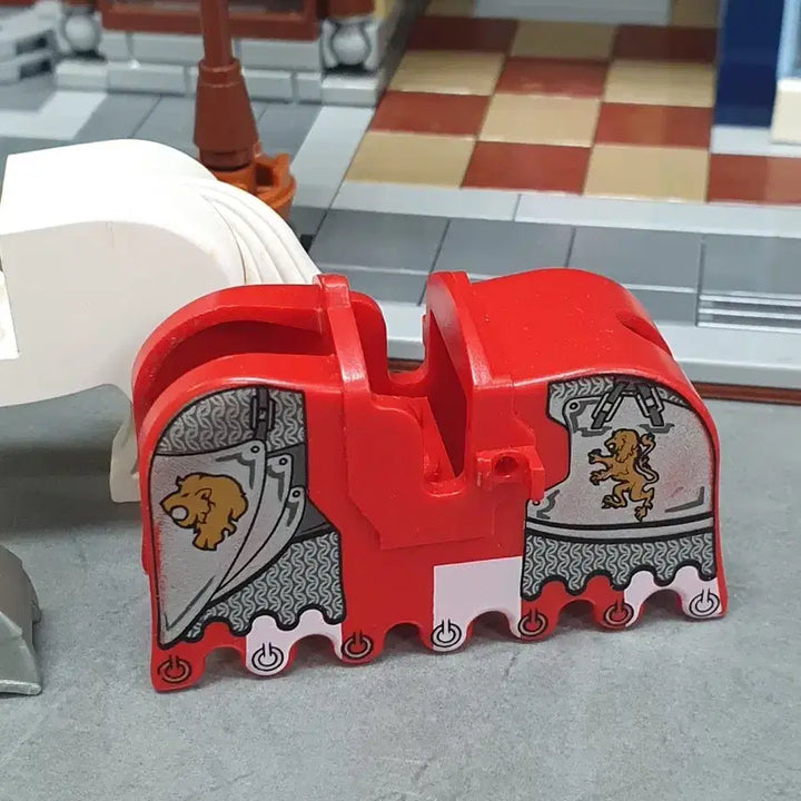 [BUNJANG] LEGO Castle Old White Horse Figure Bundle Set / 레고 캐슬 구형 백마 말투구 바딩 일괄