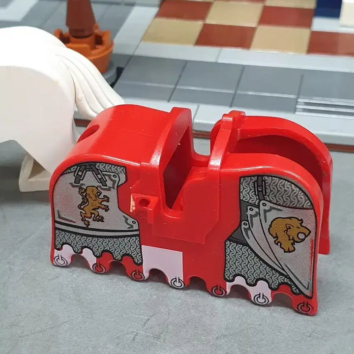[BUNJANG] LEGO Castle Old White Horse Figure Bundle Set / 레고 캐슬 구형 백마 말투구 바딩 일괄
