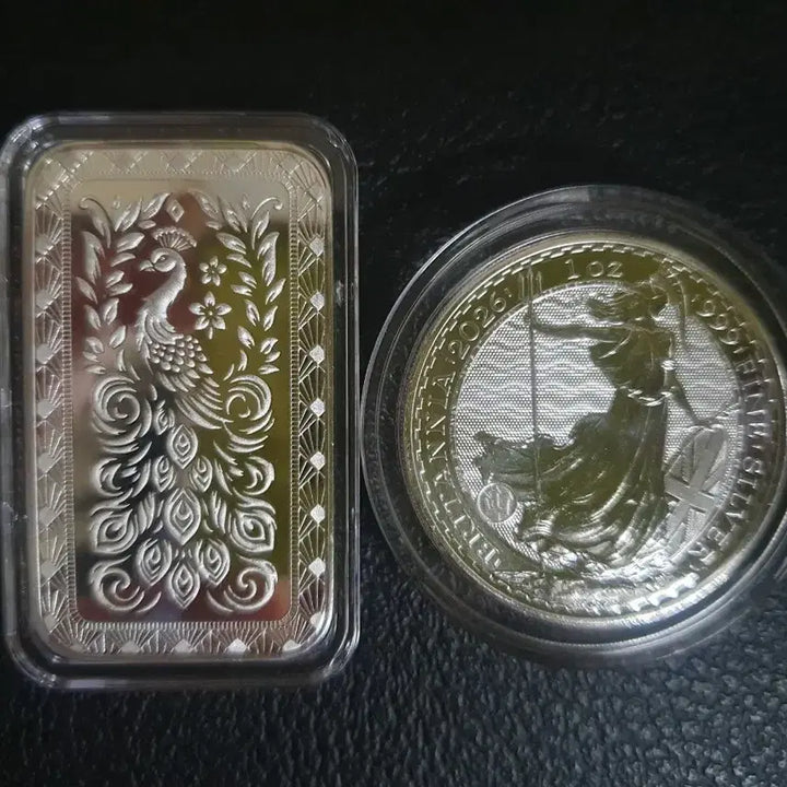 [BUNJANG] Scottsdale Peacock 1 oz Silver Bar + 2026 Britannia Coin / 스캇데일 피콕 1온스 실버바 + 26년 브리타니아