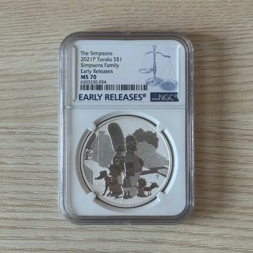 [BUNJANG] 2021 Tuvalu The Simpsons Silver Coin 1oz / 2021 투발루 심슨 은화 1oz ms70