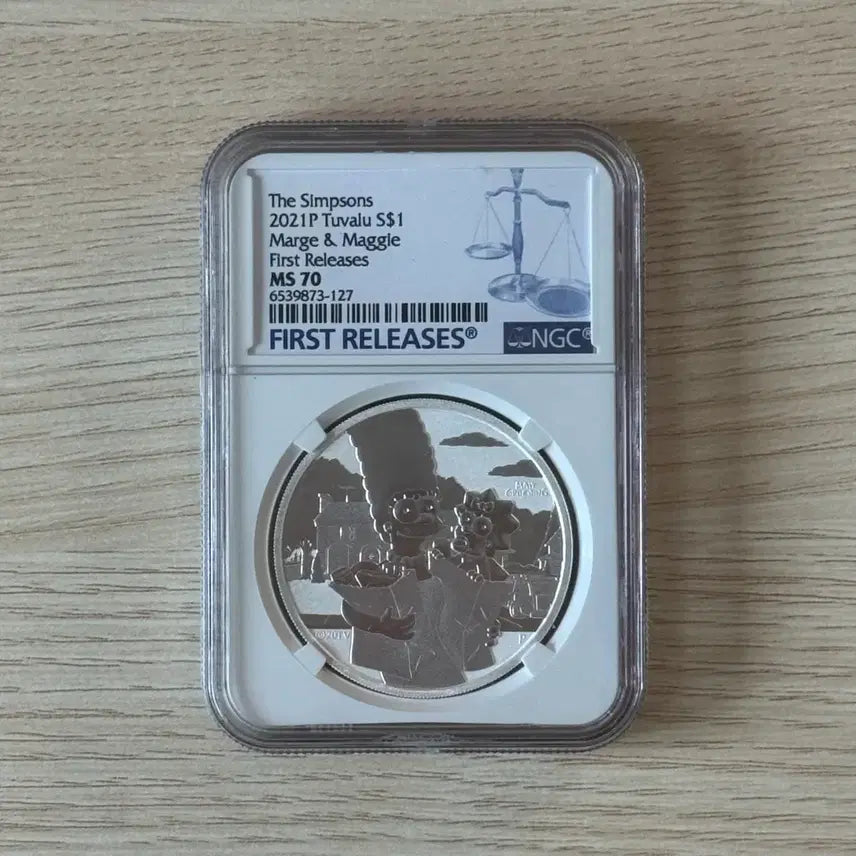 [BUNJANG] 2021 Tuvalu The Simpsons Silver Coin 1oz / 2021 투발루 심슨 은화 1oz ms70