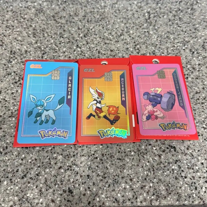 [BUNJANG] CU E-Zil Pokémon 30th Anniversary Transportation Cards Bundle Set / CU이즐 포켓몬스터 30주년 교통카드 3종 일괄