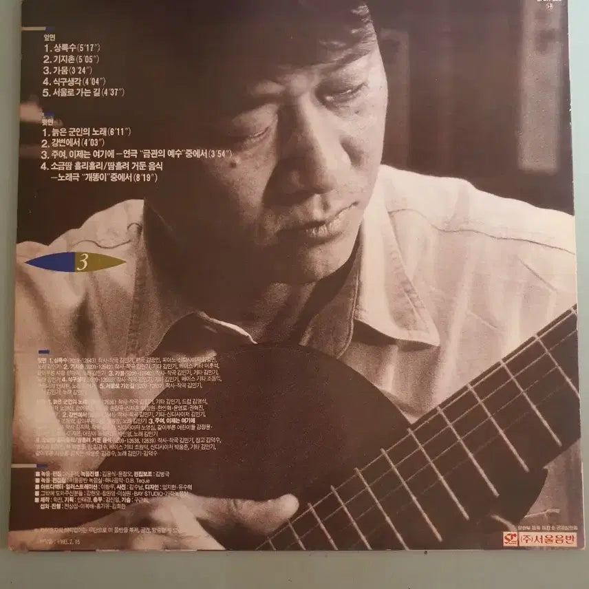 [BUNJANG] Kim Min Ki 3rd Album LP (Seoul Records) / 김민기 3집 LP