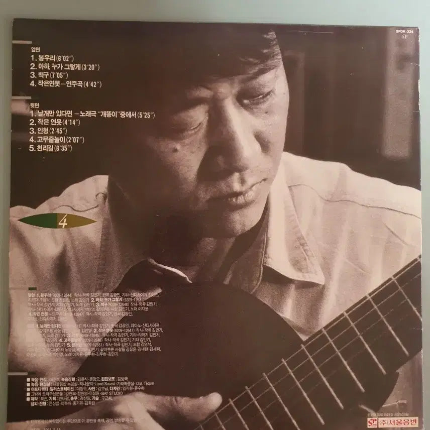 [BUNJANG] Kim Min Ki 4th Album LP (Seoul Records) / 김민기 4집 LP