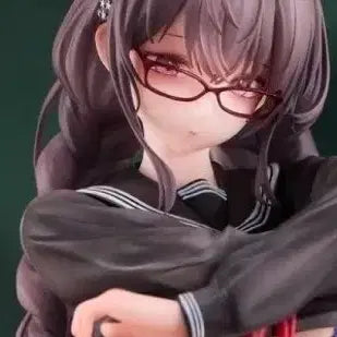 [BUNJANG] Uya Original Fujiko Sketch Design Glasses Girl Figure / 정품 Uya 원작 후지코 원화 대비 안경소녀 피규어