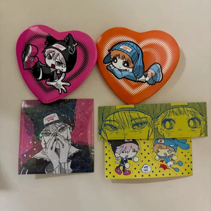 [BUNJANG] ENHYPEN Ni-ki [Joo] Pin Badge + Sticker Set / 앤팀 닉쭈 핀뱃지 + 스티커