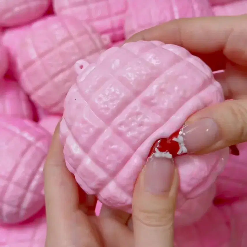 [BUNJANG] Kikamen Pink Melon Bread Bag / 샤오홍슈 키카멘) 핑크 메론빵 크런치 슬랑이 (영상있음)
