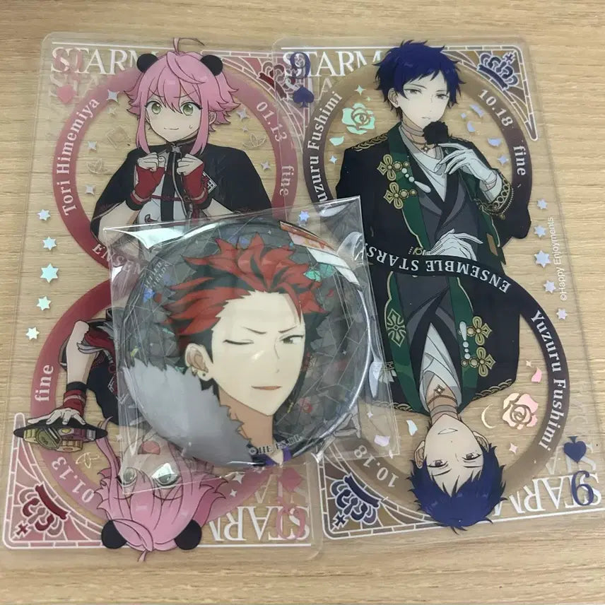 [BUNJANG] Ensemble Stars! Bundle Set Acrylic Stands &amp; Badges / 앙스타 굿즈 일괄