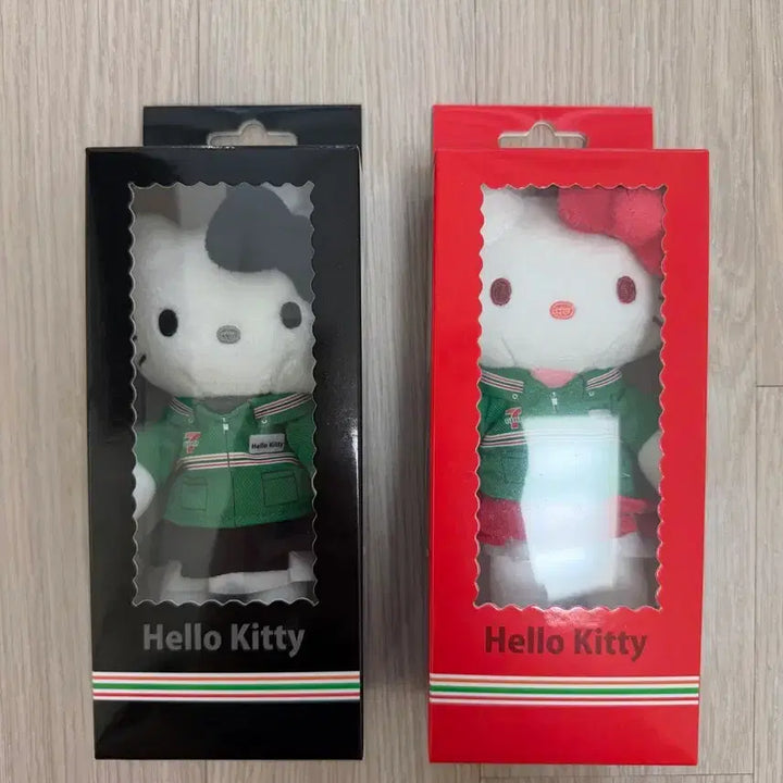 [BUNJANG] Hello Kitty x 7-Eleven Collaboration Doll (Black/Red Set) / 헬로키티 세븐일레븐 콜라보 인형 블랙/레드
