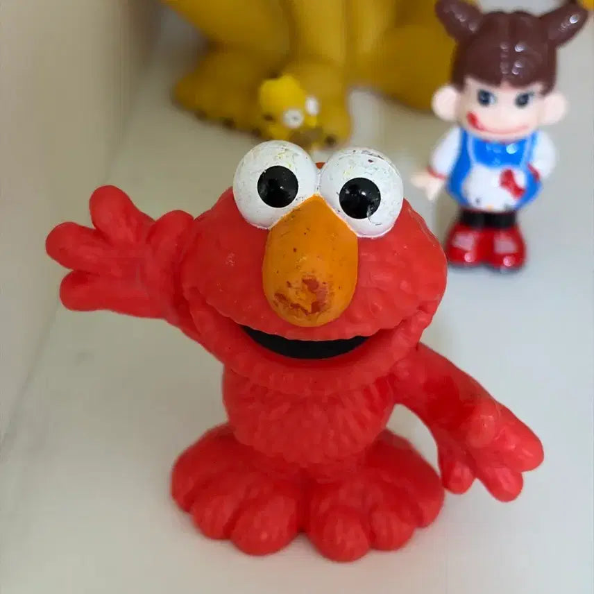[BUNJANG] Sesame Street Elmo Vintage Figure / 세서미스트리트 엘모 빈티지 피규어