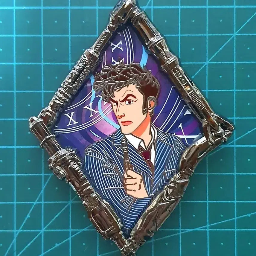 [BUNJANG] Doctor Who Tenth Doctor Pin Badge / 닥터후 테닥 핀뱃지