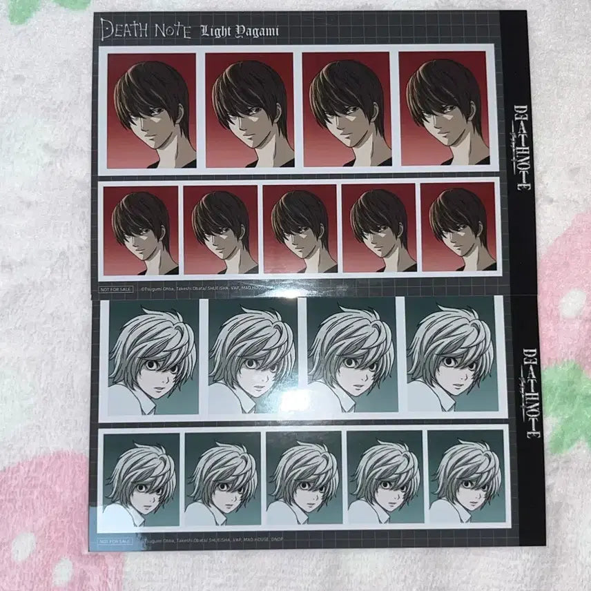 [BUNJANG] Death Note L vs. Light Photo Set / 데스노트 콜라보 카페 증명사진 라이토 니아 일괄