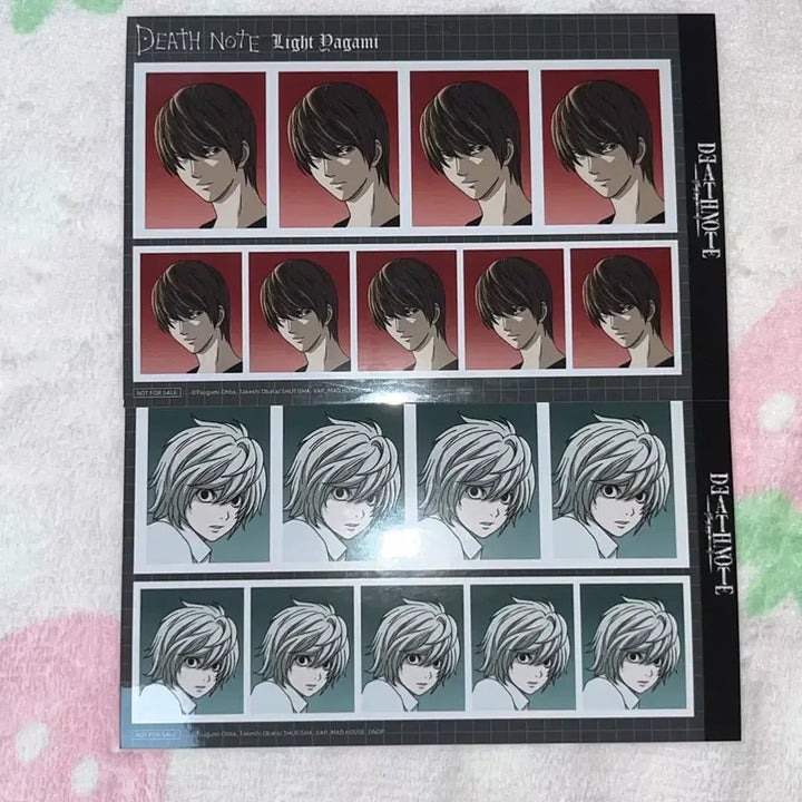 [BUNJANG] Death Note L vs. Light Photo Set / 데스노트 콜라보 카페 증명사진 라이토 니아 일괄