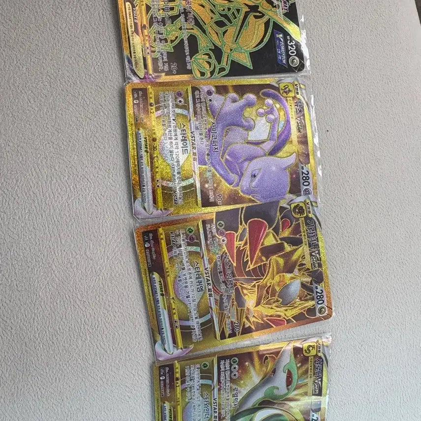 [BUNJANG] Pokemon Card Set - Rayquaza, Mewtwo, Giratina, Charizard UR Bundle / 포켓몬카드 레쿠쟈 뮤츠 기라티나 샤로마 ur 일괄판매(판완)