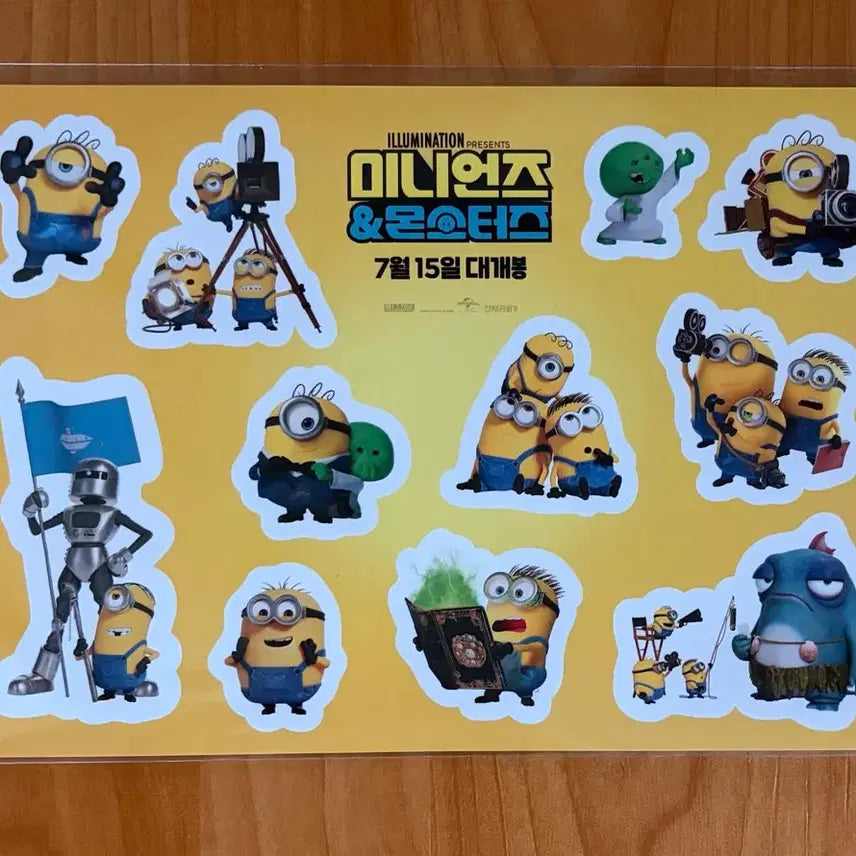 [BUNJANG] Minions &amp; Monsters 2nd Week Sticker / 미니언즈 &amp; 몬스터즈 2주차 스티커