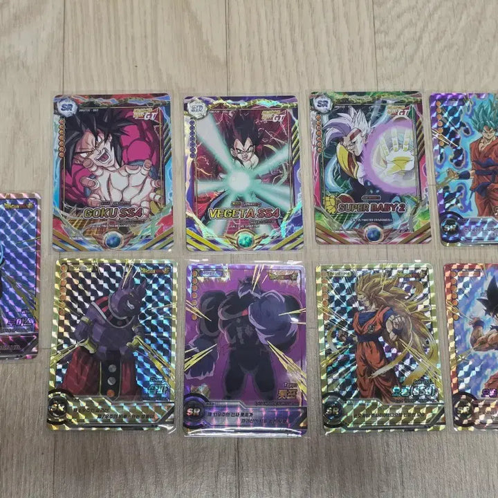 [BUNJANG] Dragon Ball Z Trading Cards - Super Baby 2, Vegeta SS4, Goku SS4, Goku SSGSS, Whis, Goku / 드래곤볼 카드 슈퍼베이비2, 베지터SS4, 손오공SS4, 손오공SSGSS, 우이스, 손오