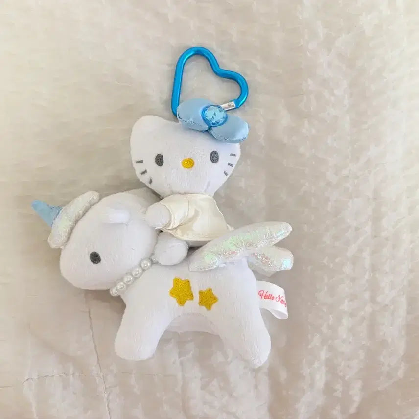 [BUNJANG] Hello Kitty Unicorn Plush Keychain / 헬로키티 유니콘 인형 키링