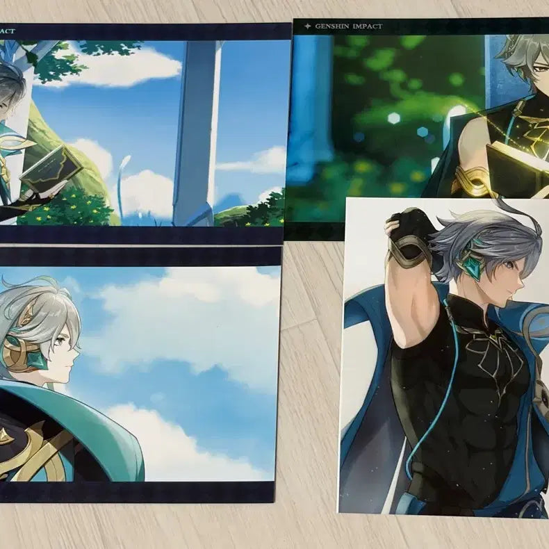 [BUNJANG] Genshin Impact Alhaitham Postcard Set / 원신 공식 알하이탐 엽서