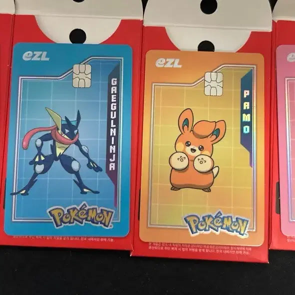 [BUNJANG] Pokemon Izul T-Money Card Set (4 Types) / 포켓몬 이즐 교통카드 팝니다~