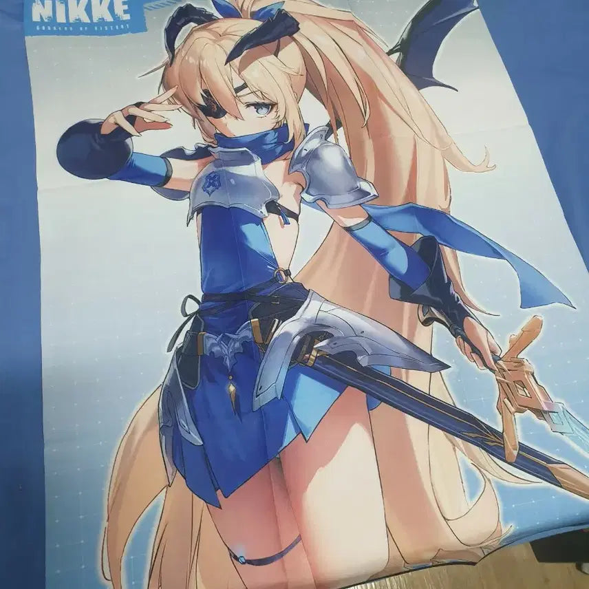 [BUNJANG] Goddess of Victory: Nikke Guillotine Winter Slayer Cloth Poster / 승리의 여신 니케 길로틴 윈터 슬레이어 천 포스터