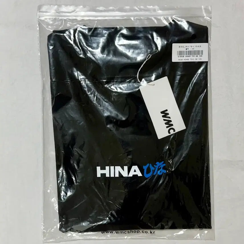 [BUNJANG] WMC Hina Collaboration T-Shirt XL / WMC 더블유엠씨 qwer 큐더블유이알 히나 콜라보 티셔츠 미사용