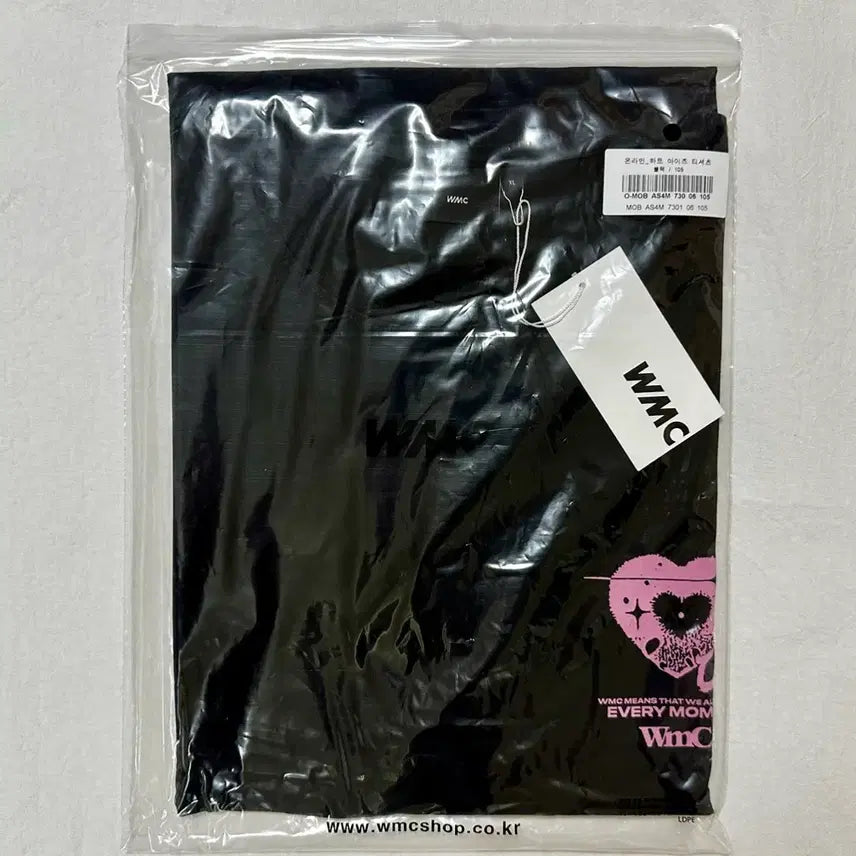 [BUNJANG] WMC Hinata Collaboration T-Shirt XL / WMC 더블유엠씨 qwer 큐더블유이알 히나 콜라보 티셔츠 미사용