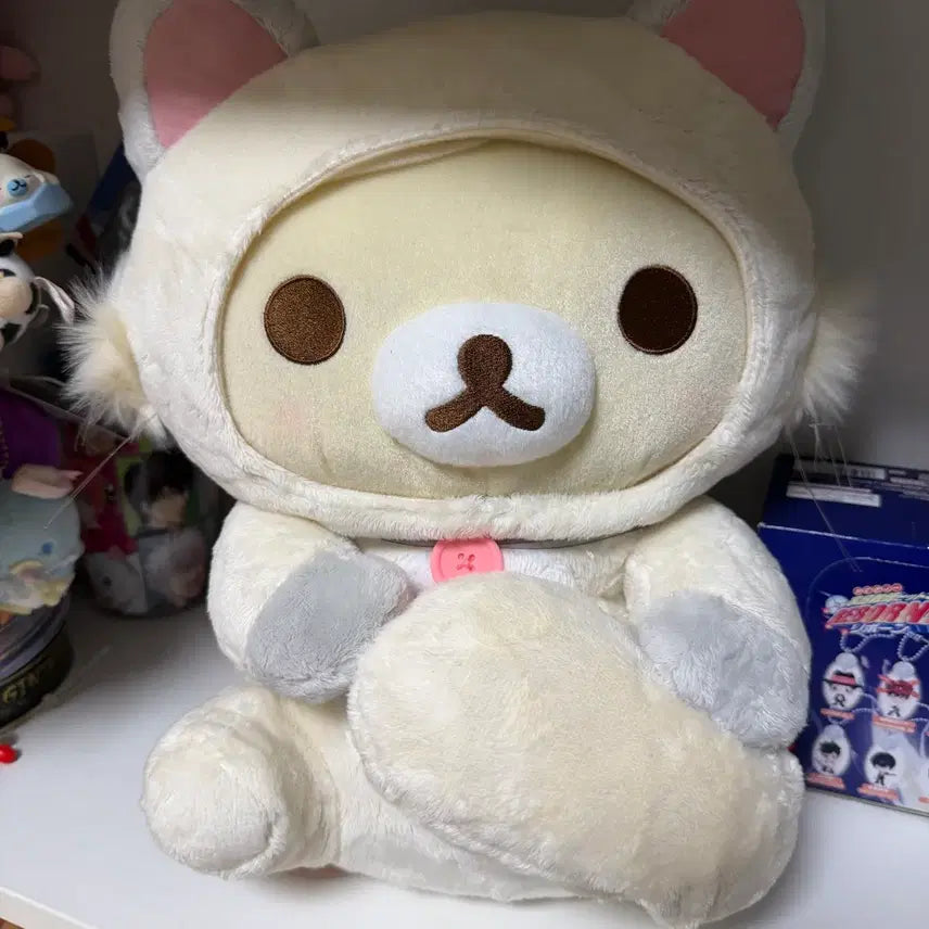 [BUNJANG] San-X Neko Korilakkuma Large Plush (2018) / (주말이후소장)2018년 일본 고전 산엑스 네코 코리락쿠마 인형 대형 고양이