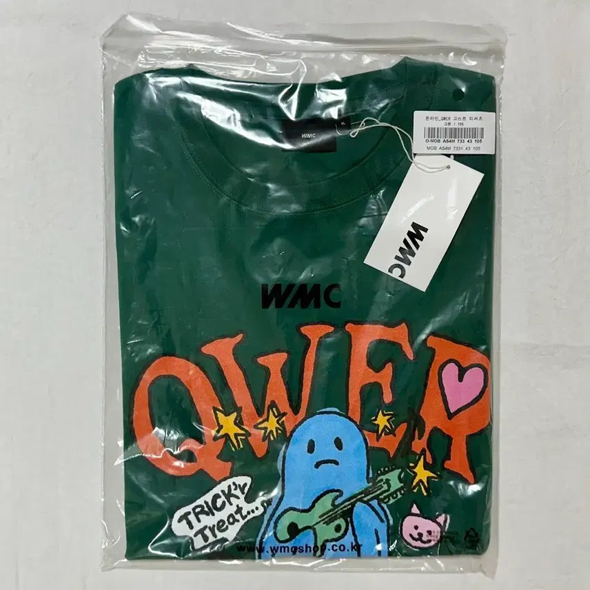 [BUNJANG] WMC Hina Collaboration T-Shirt XL / WMC 더블유엠씨 qwer 큐더블유이알 히나 콜라보 티셔츠 미사용