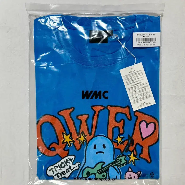 [BUNJANG] WMC Hina Collaboration T-Shirt XL / WMC 더블유엠씨 qwer 큐더블유이알 히나 콜라보 티셔츠 미사용