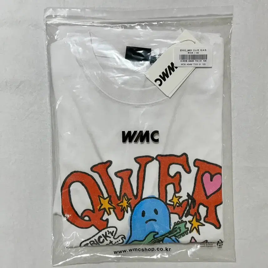 [BUNJANG] WMC Hina Collaboration T-Shirt XL / WMC 더블유엠씨 qwer 큐더블유이알 히나 콜라보 티셔츠 미사용