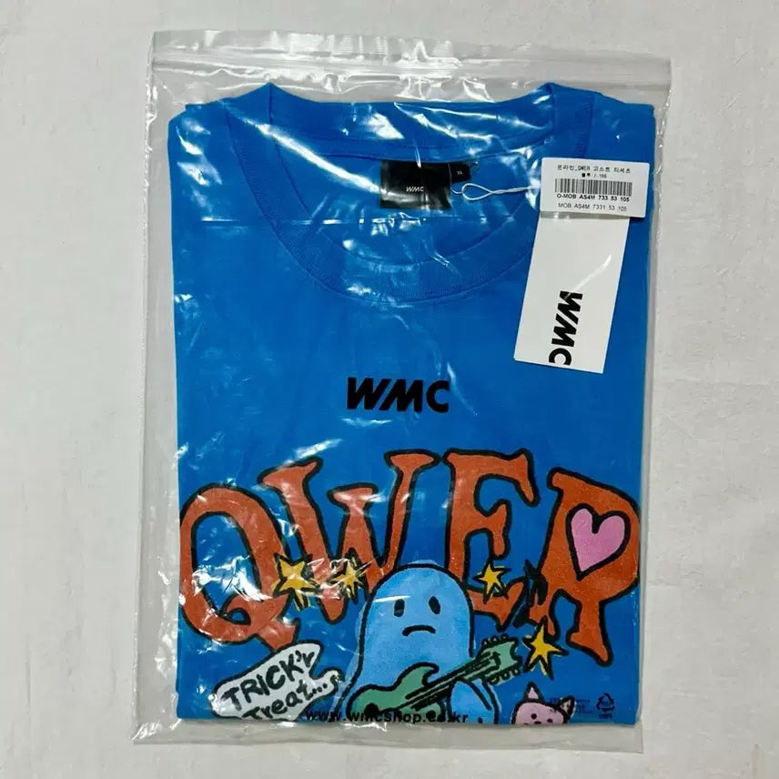[BUNJANG] WMC x QWER Hinata Collaboration T-Shirt XL / WMC 더블유엠씨 qwer 큐더블유이알 히나 콜라보 티셔츠 미사용