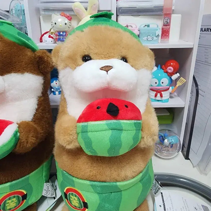 [BUNJANG] Authentic Watermelon Plush Dolls Set of 2 / 정품 (새상품)귀여운 수박 인형 2개 세트