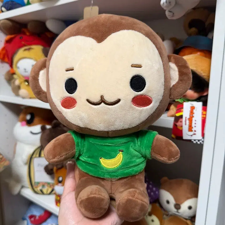 [BUNJANG] Classic Anipang Monkey Plush Toy / (할인!)고전 애니팡 원숭이 인형