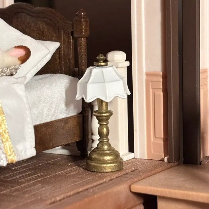 [BUNJANG] Miniature Stand Light, Antique Gold and White / 미니어처 스탠드 조명 엔틱 골드 화이트