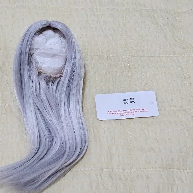 [BUNJANG] LUTS 8-9 Inch Ball Jointed Doll Wig Silver Straight / 구체관절인형 8-9인치 루츠 은발 스트레이트
