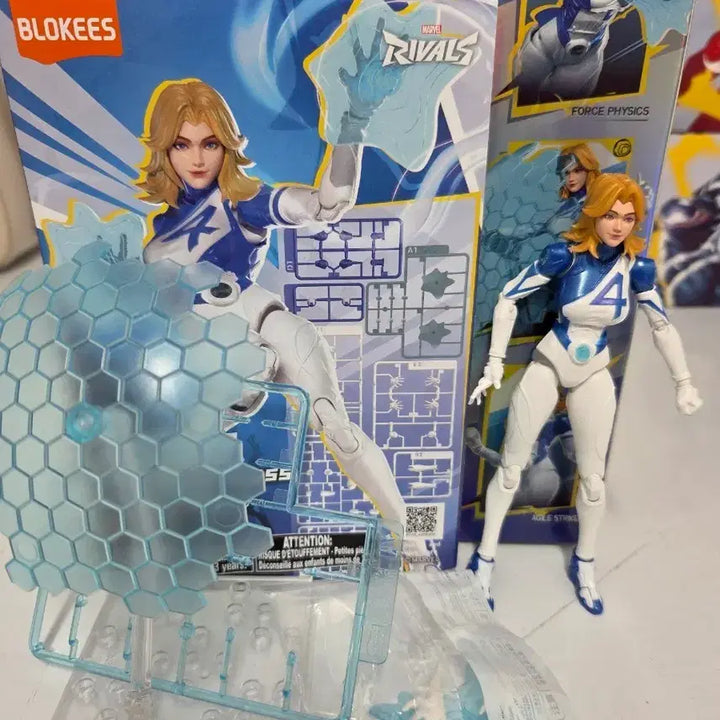 [BUNJANG] Bloo Kis Marvel Rivals Action Figure Invisible Woman / 블로키스 마블 라이벌즈 액션 피규어 인비저블우먼