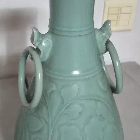 [BUNJANG] Kim Kyung Jin Celadon Porcelain Vase / 강진 탐진청자 도자기  김경진 명인이 제작품