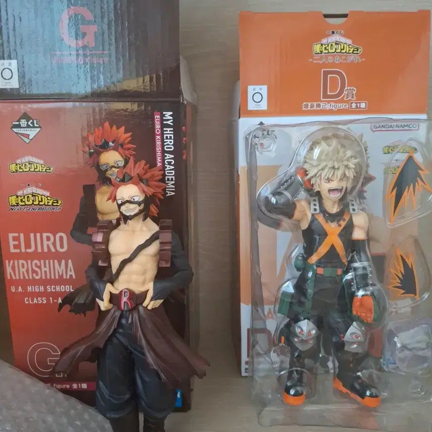 [BUNJANG] My Hero Academia Kirishima Eijiro G Prize &amp; Bakugo Katsuki D Prize Figure Set / 택포 7)히로아카 키리시마 에이지로G상 바쿠고 카츠키 D상 일괄