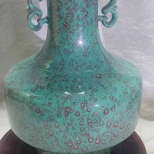[BUNJANG] Chinese Celadon Vase with Dragon Handles / 노균요 양이병